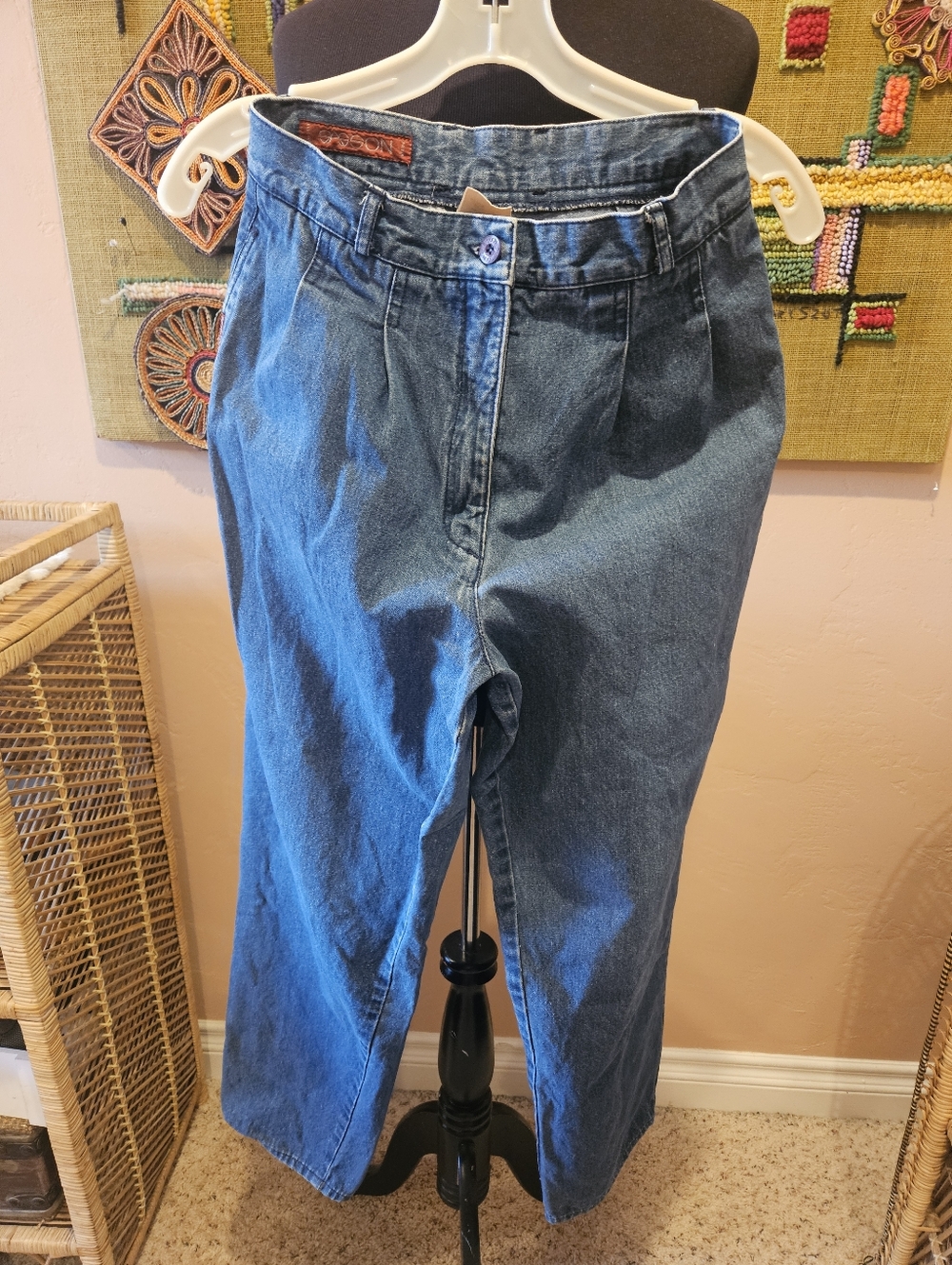 Vintage 1980s Sasson Pleated Jeans